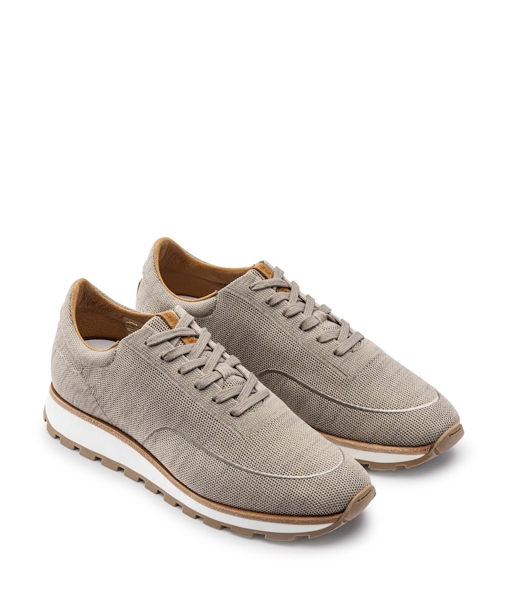 Mason knit heren sneakers beige