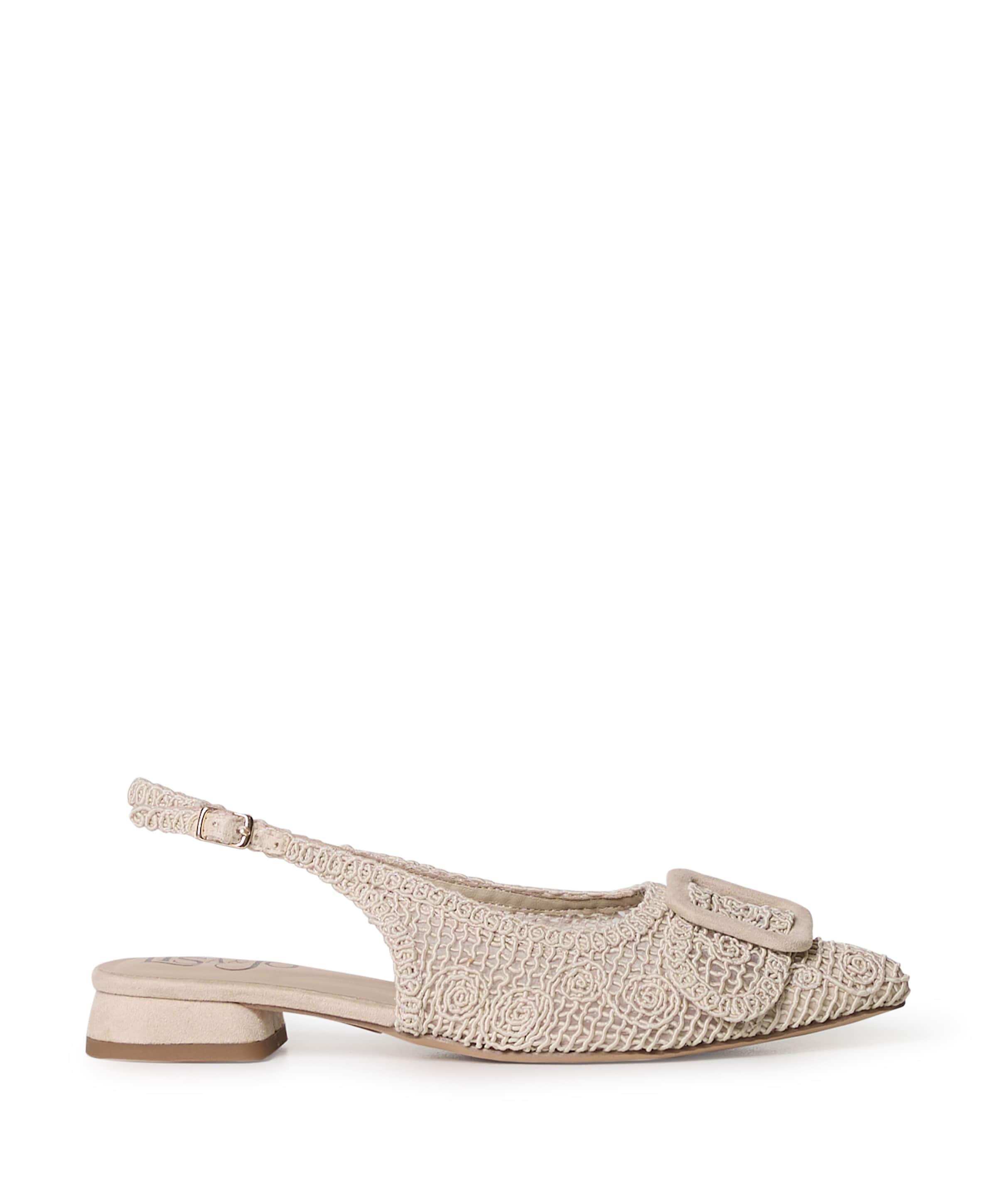 Zarin dames slingbacks beige