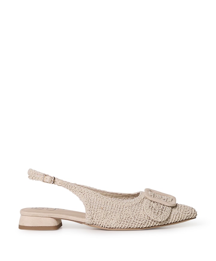 Zarin dames slingbacks beige