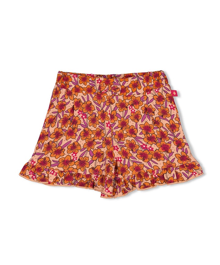 Short AOP meisjes korte broek oranje