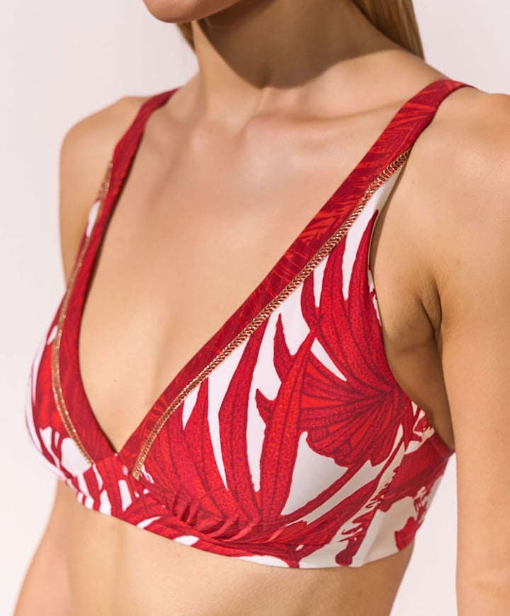 Dames bikinitop rood