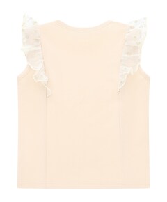 Meisjes t-shirt ecru