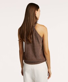 Dames top bruin