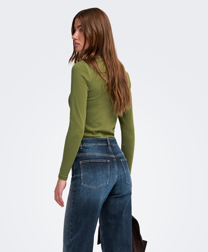 Dames longsleeve groen
