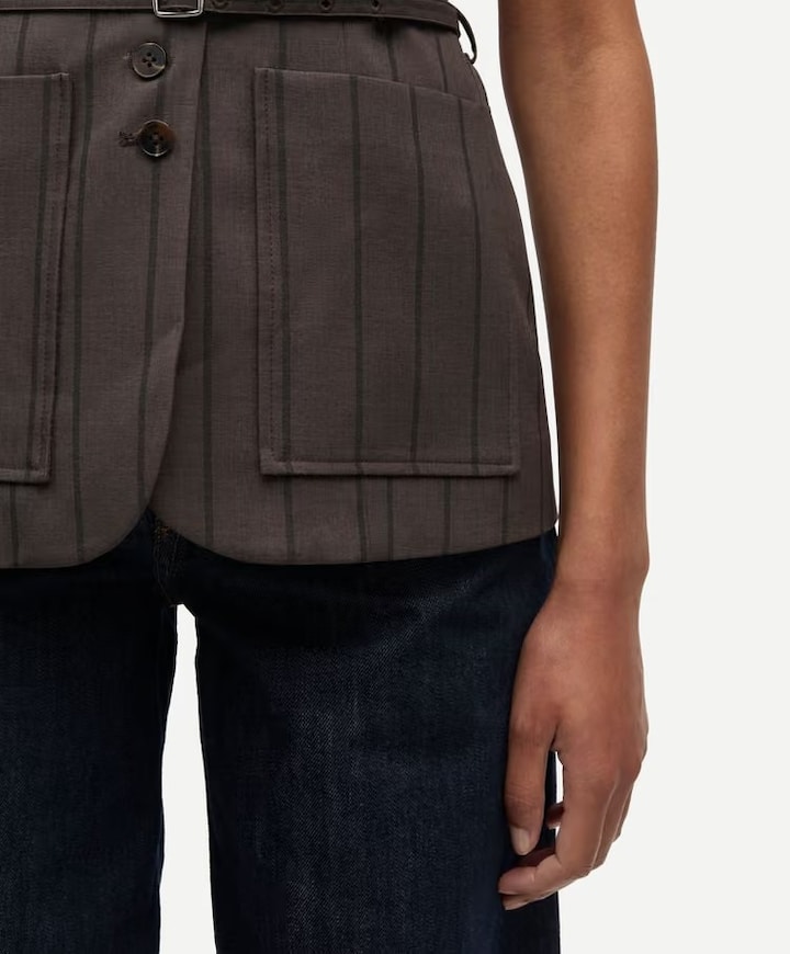 Dames gilet bruin