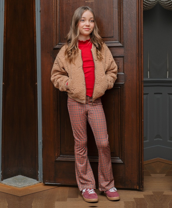 Meisjes jas beige