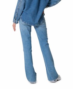 FLARED dames jeans blauw
