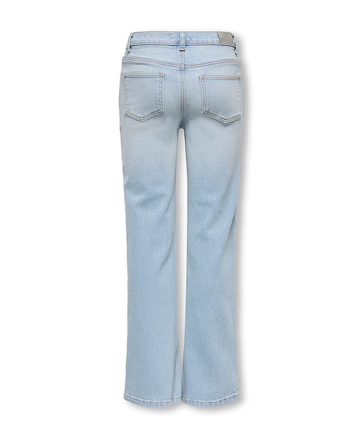 KOGJUICY REG RHS HEART WIDE LEG DNM meisjes jeans blauw