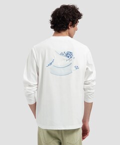 Heren longsleeve wit