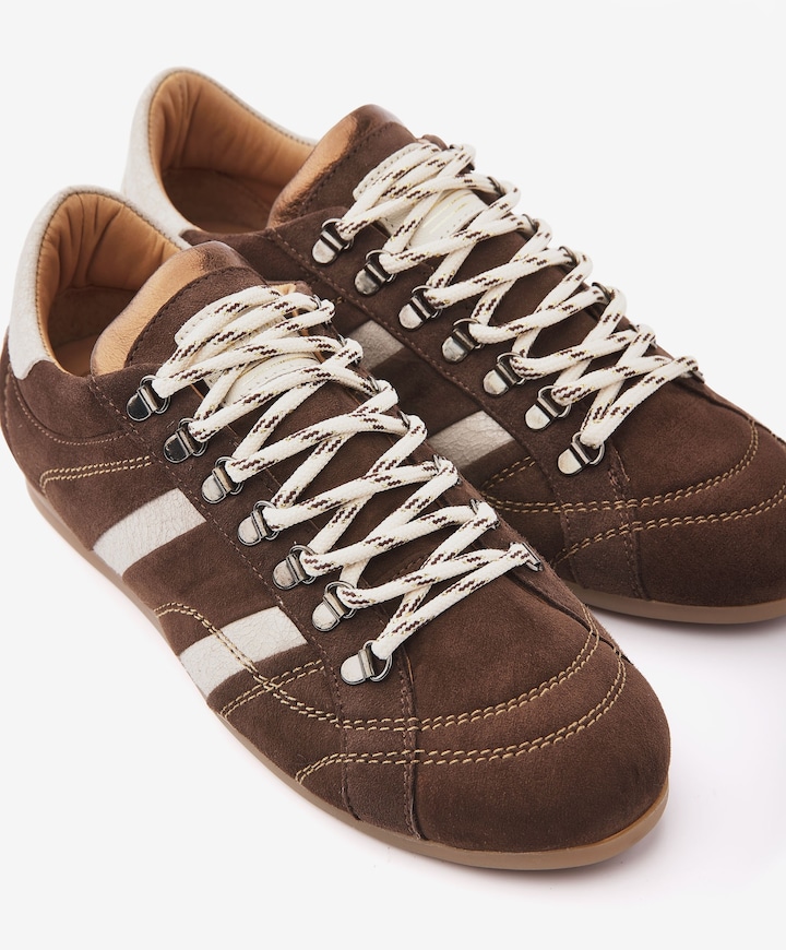 June Jackie dames sneakers bruin
