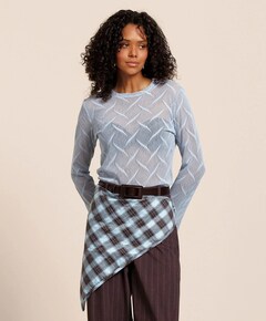 Dames longsleeve blauw