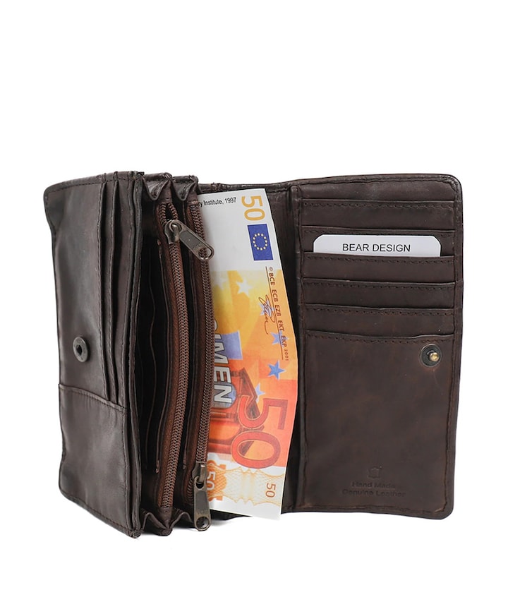 Dames portemonnee bruin