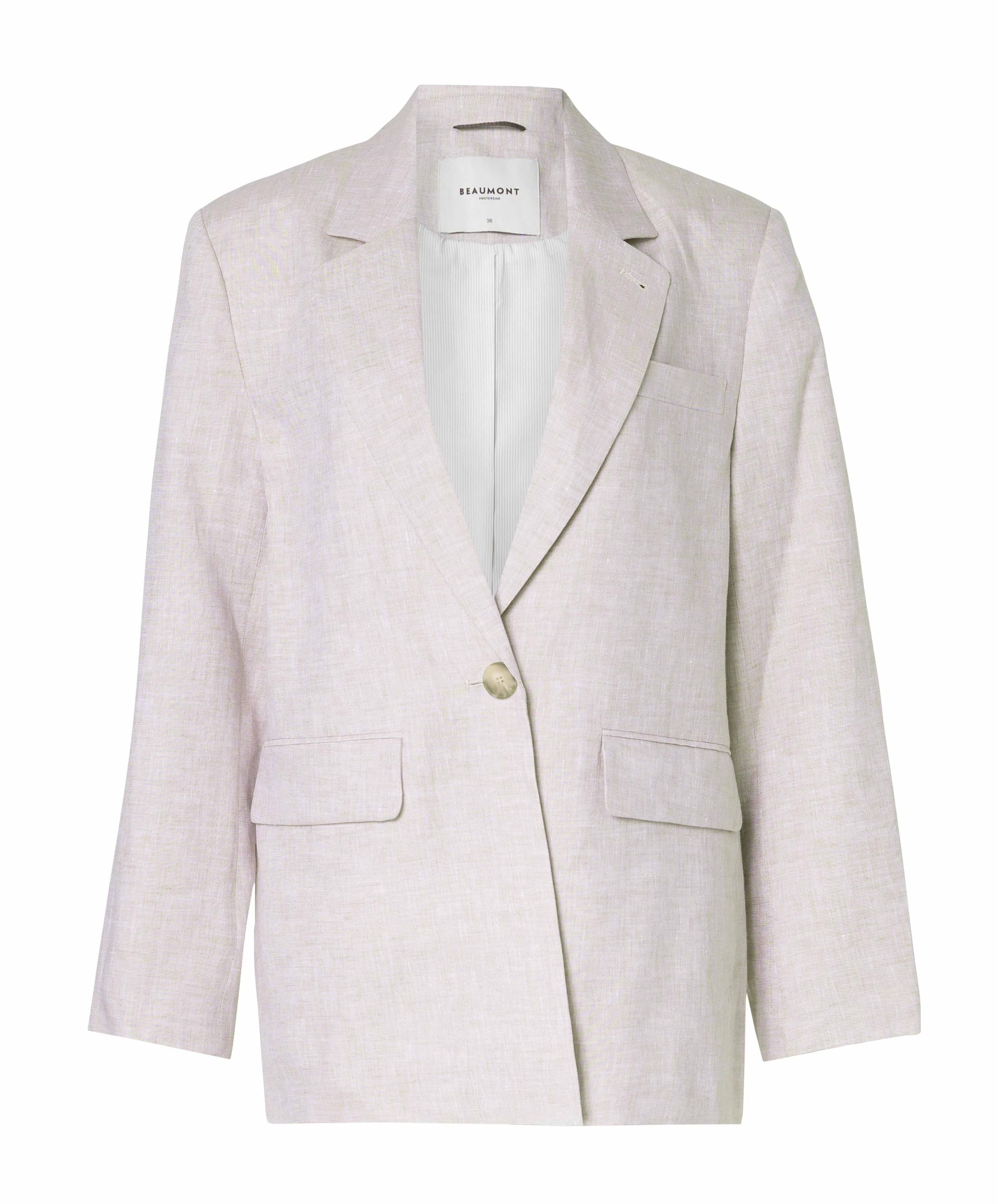 Dames blazer beige