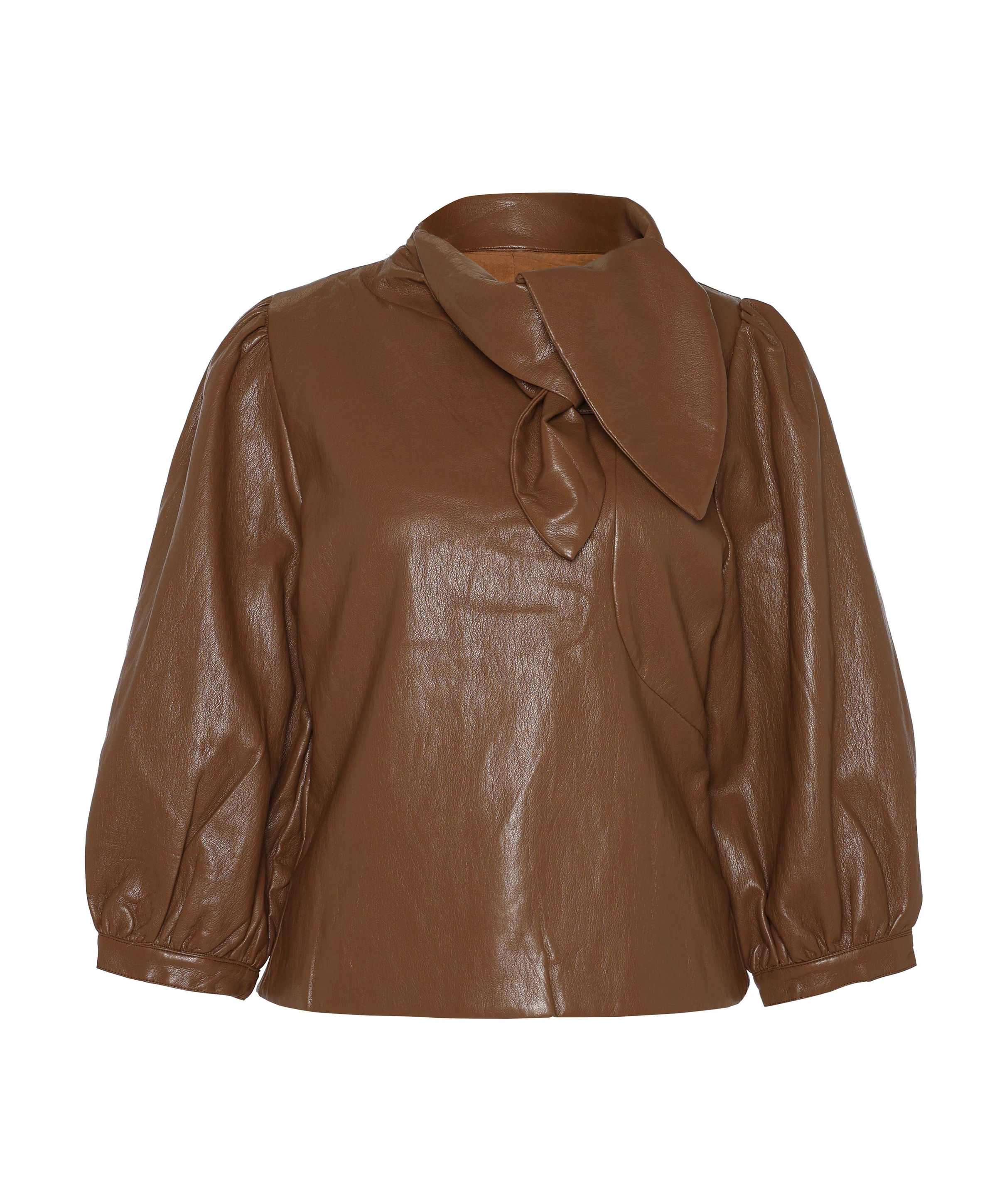 Dames top bruin