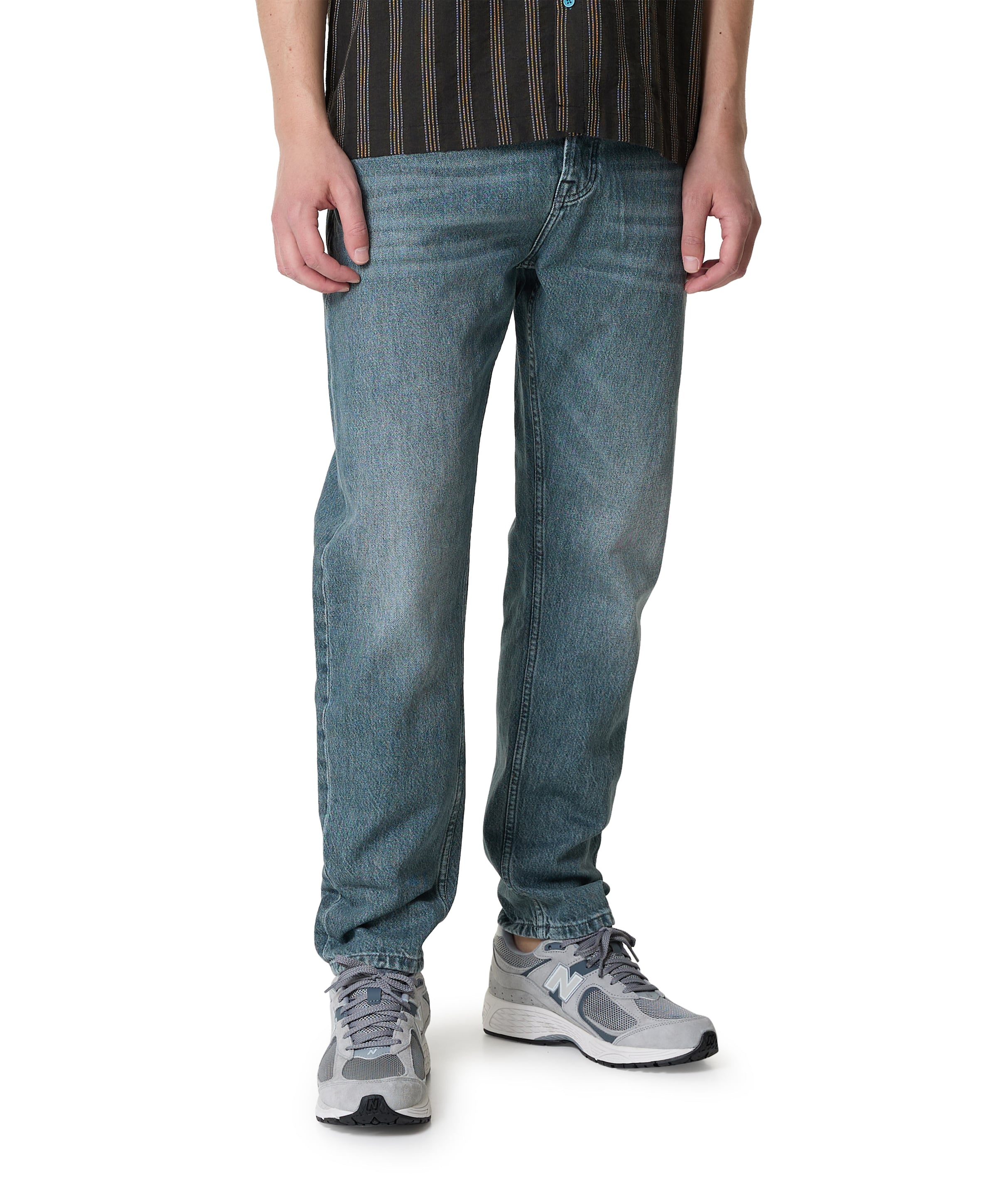 The Dean loose taper heren jeans blauw