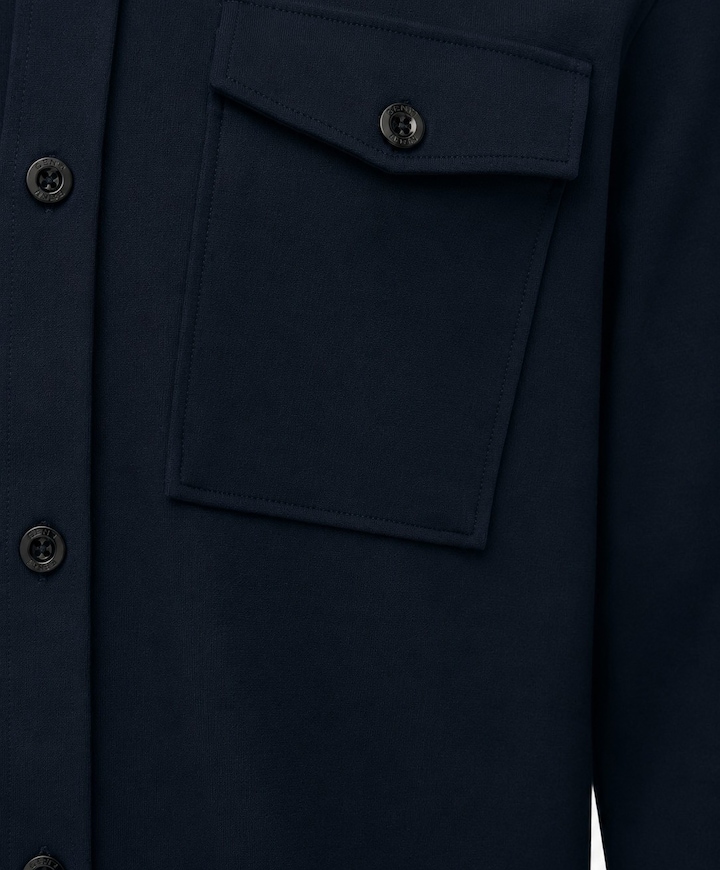 Heren overshirt blauw