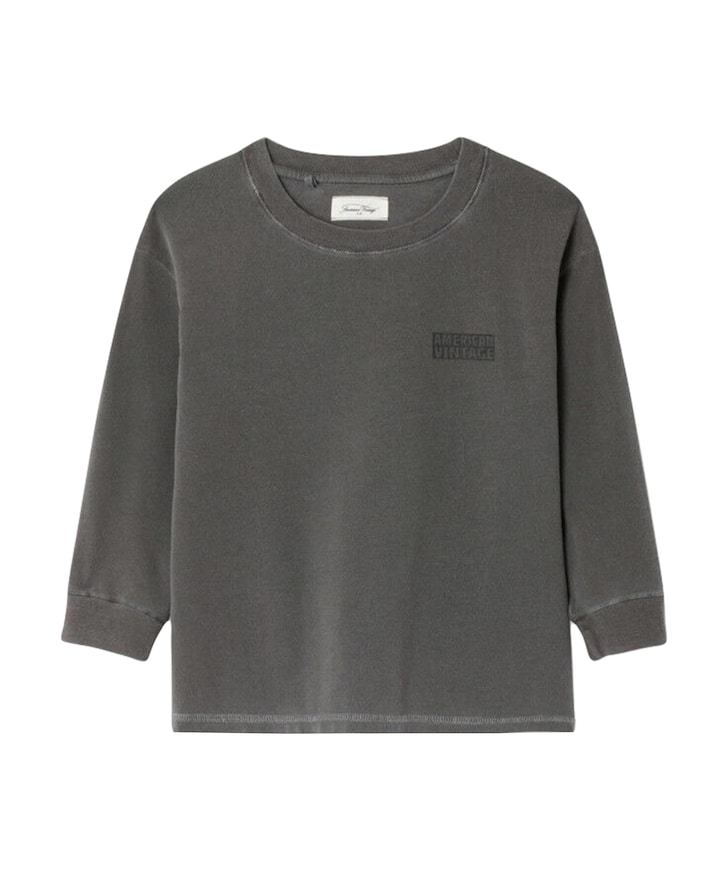 Uniseks longsleeve grijs