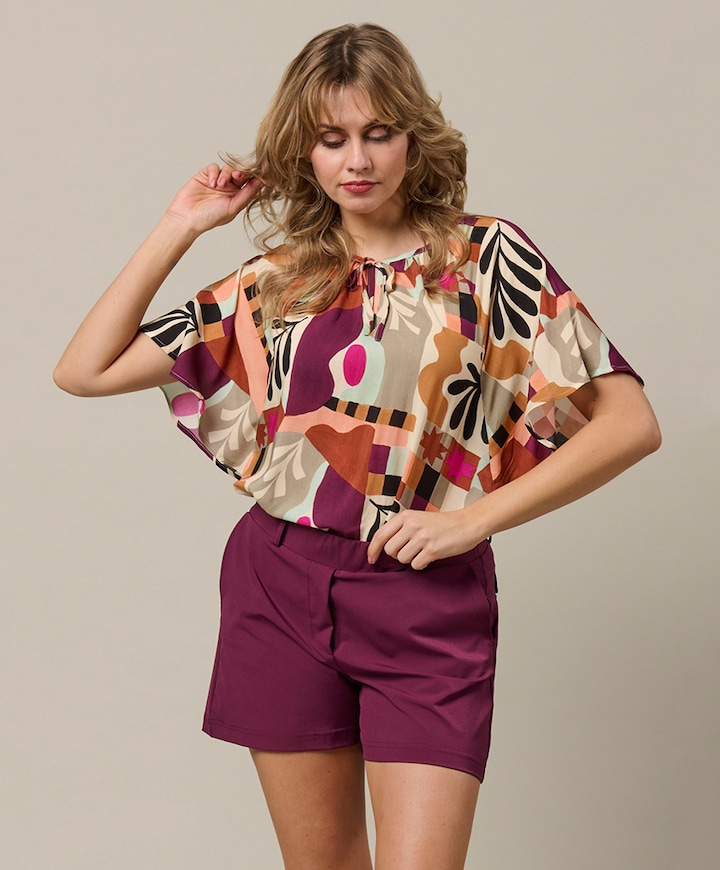 Dames T-shirt multicolor