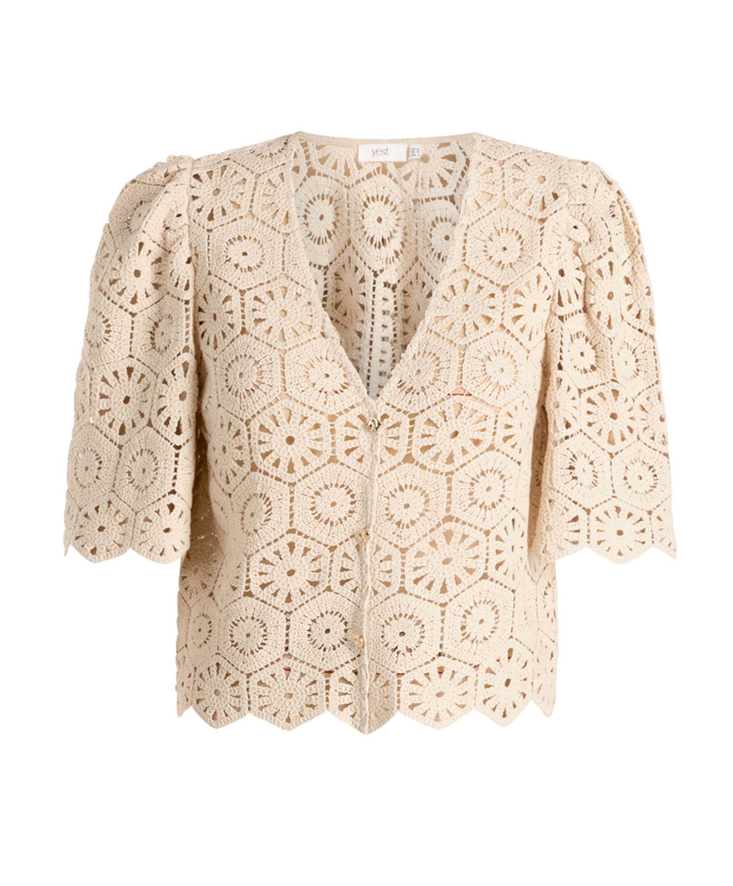 Dames vest beige