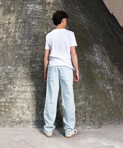 Straight Wide Fit Jeans jongens jeans blauw