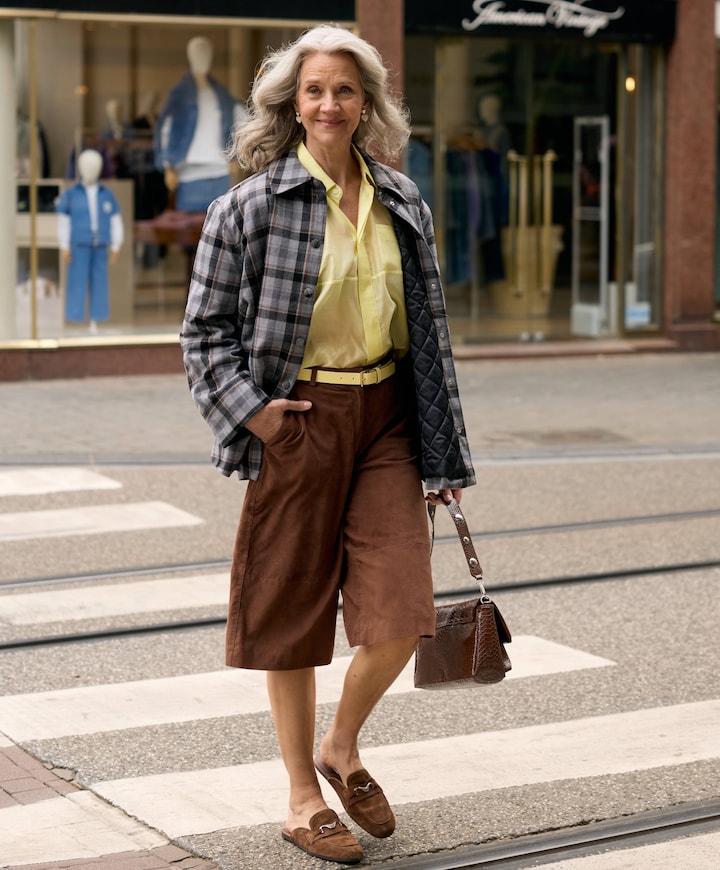 Dames blouse geel