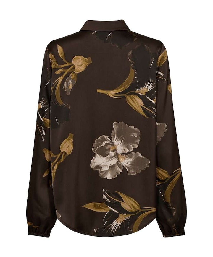 Dames blouse bruin