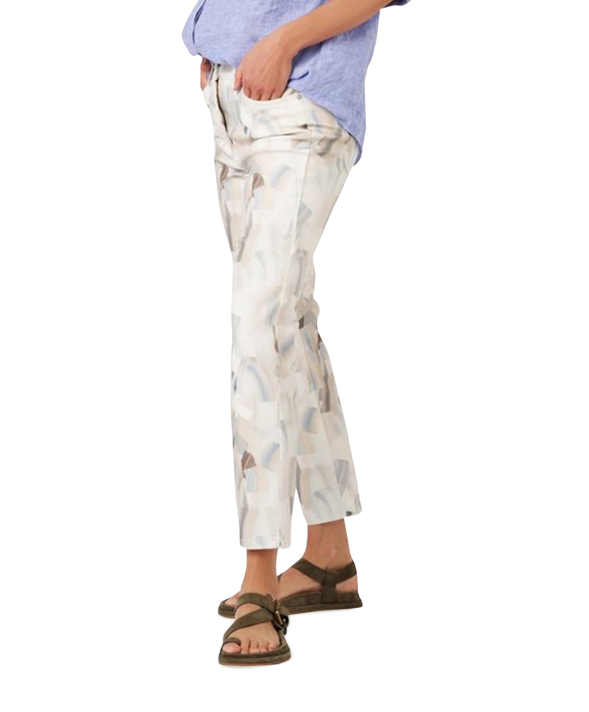 be loved 7/8 dames broek blauw