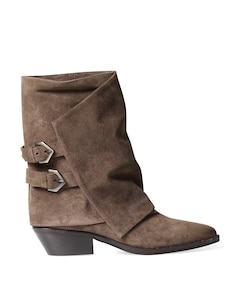 dames enkellaarzen beige