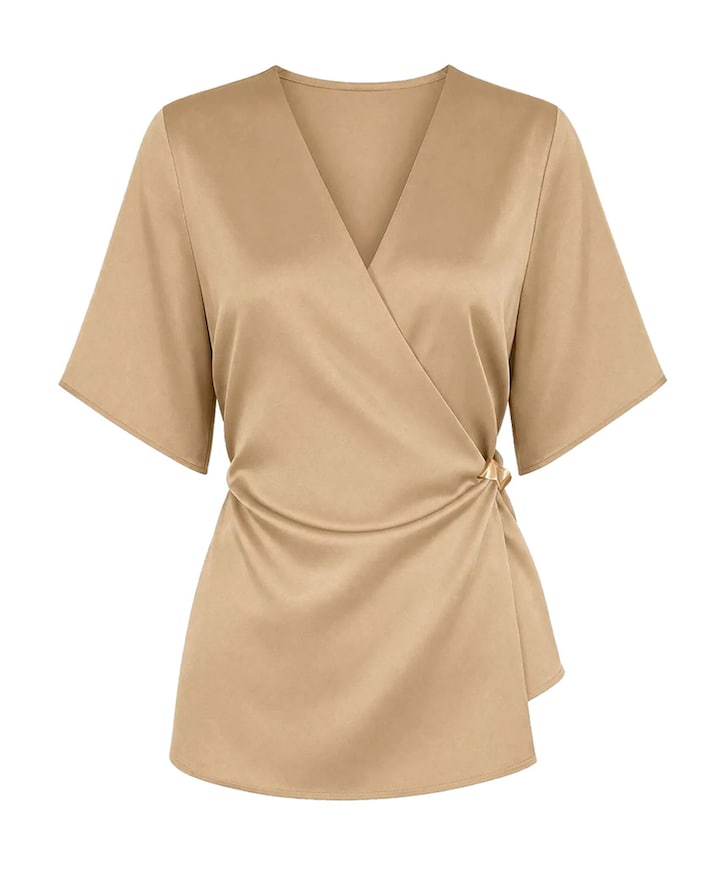 Dames top beige
