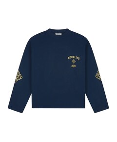 Uniseks longsleeve blauw