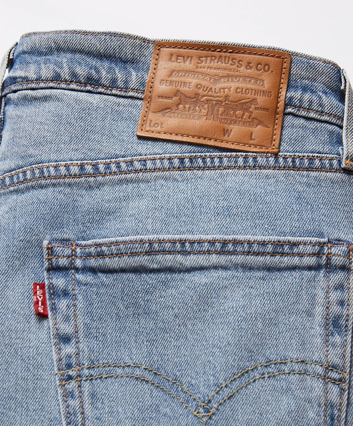 502 Taper heren jeans blauw