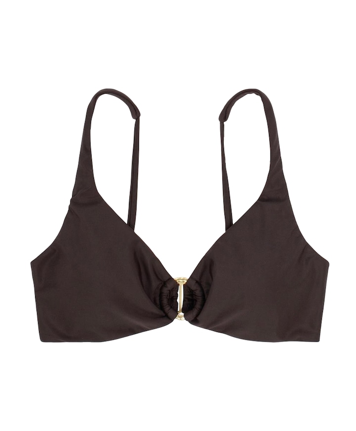 Dames bikinitop bruin