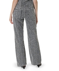 D49 Bootcut dames jeans grijs