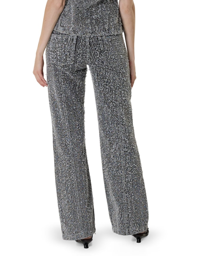 D49 Bootcut dames jeans grijs