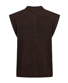 Dames vest bruin