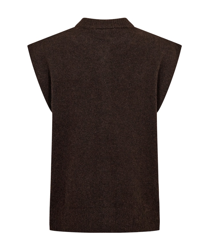 Dames vest bruin