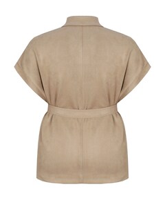 Dames gilet beige