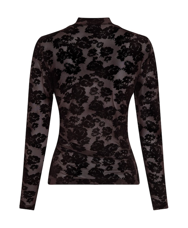Dames longsleeve bruin