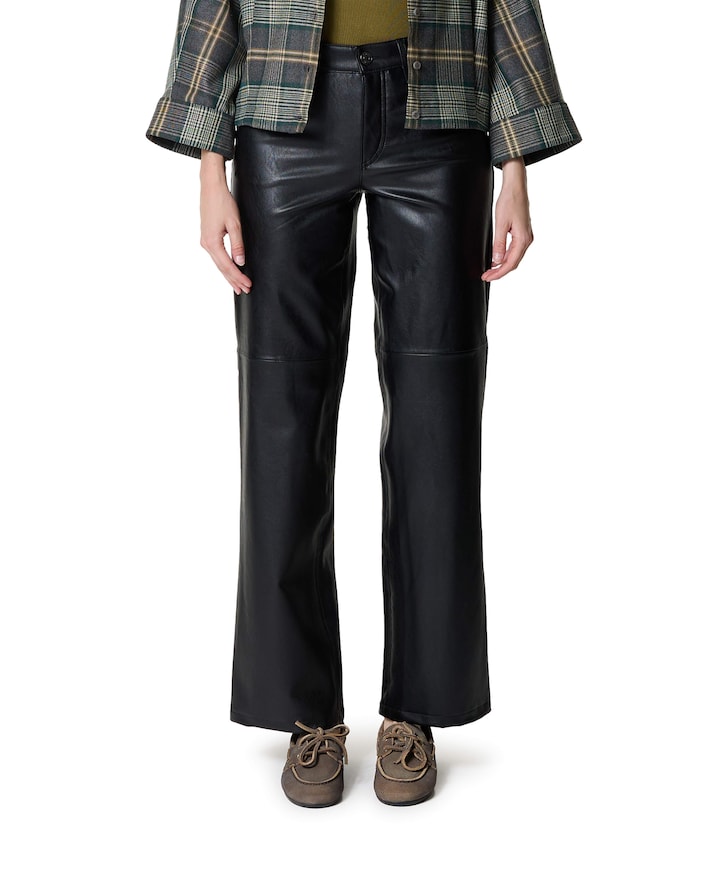 5-Pocket Straight dames broek zwart