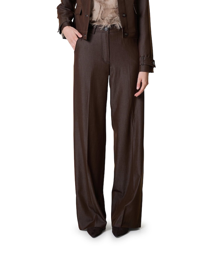 TerryCC Denim LL dames broek bruin