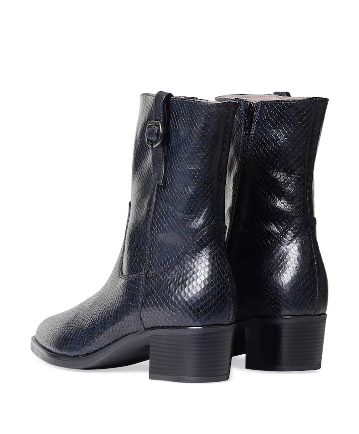 dames enkellaarzen blauw