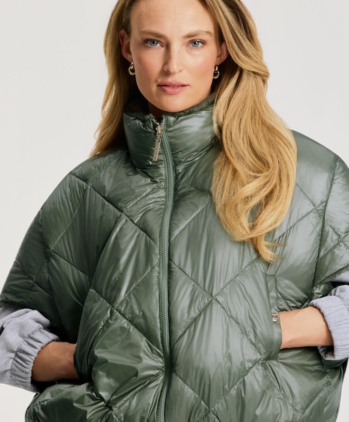 Dames bodywarmer reversible groen
