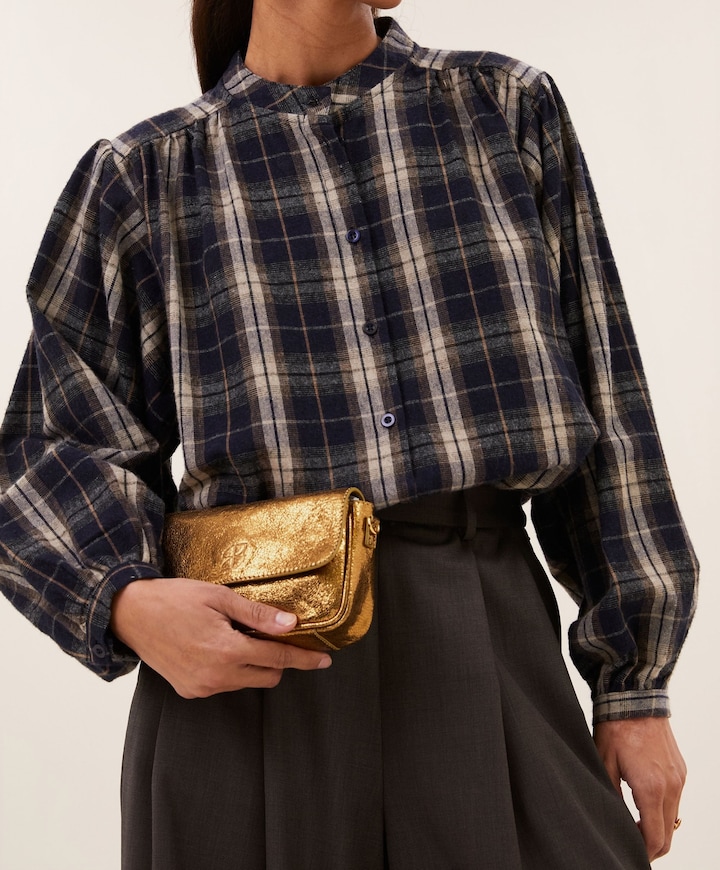 Dames blouse blauw