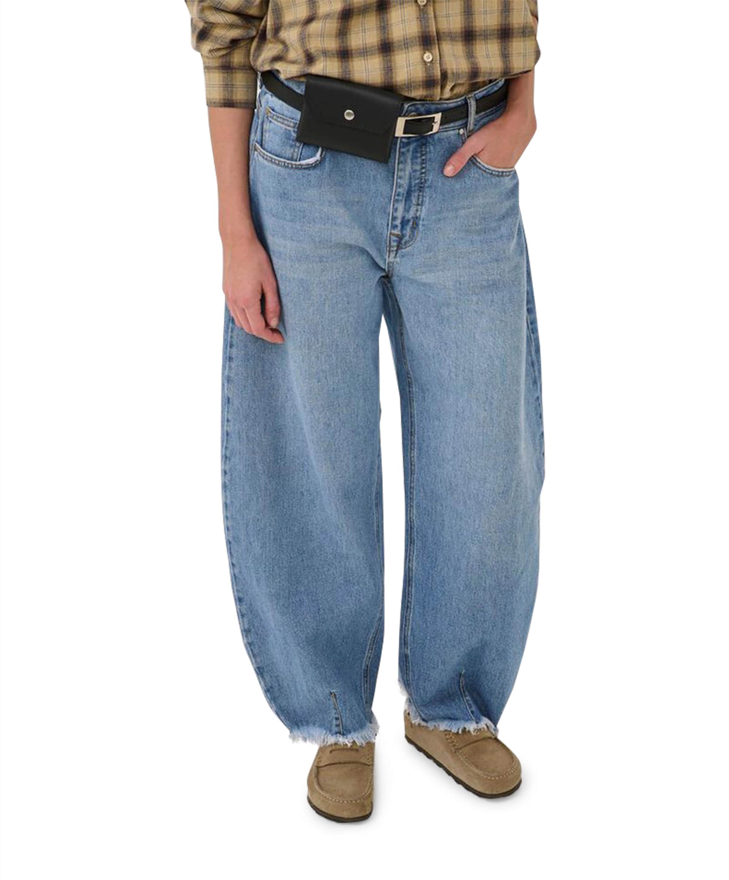 LucyMW 139 Loose Balloon dames jeans blauw