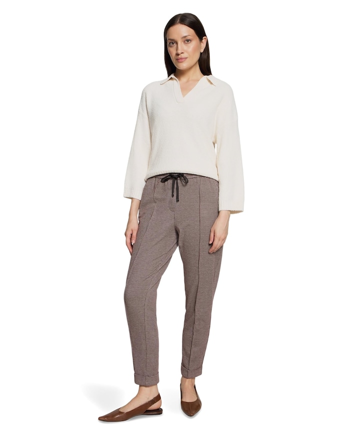 Hose Casual 7/8 LAEnge dames broek rood