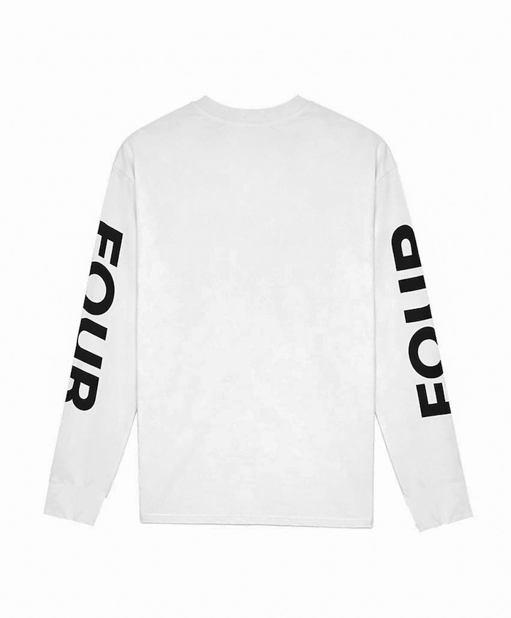 Heren longsleeve wit