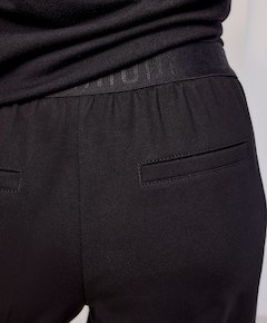 Trousers boot cut punto milano (4s2197) zwart
