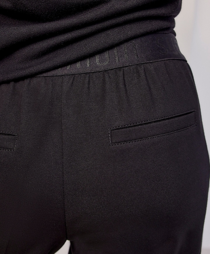 Trousers boot cut punto milano (4s2197) zwart