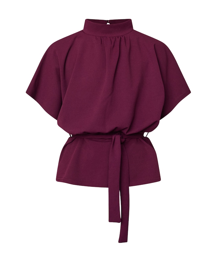 Dames top bordeaux