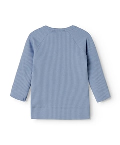 Uniseks longsleeve blauw